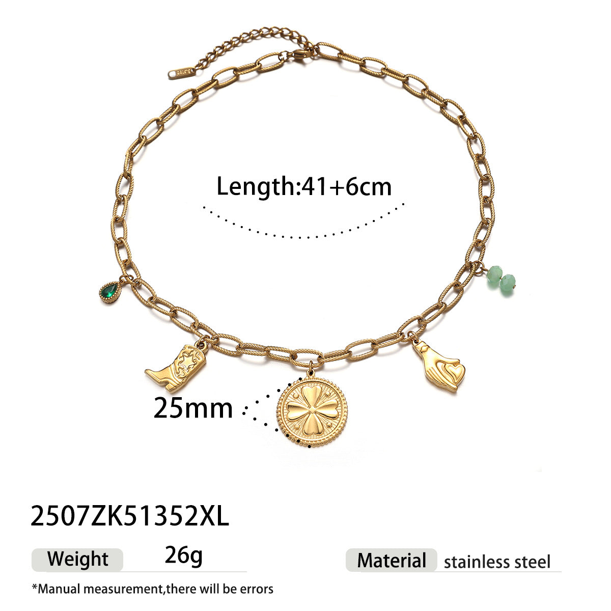 Clover Talisman Necklace – Divine Symbol of Fortune and Protection