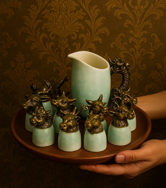Yuanmingyuan Zodiac Heads Wine Cup Set