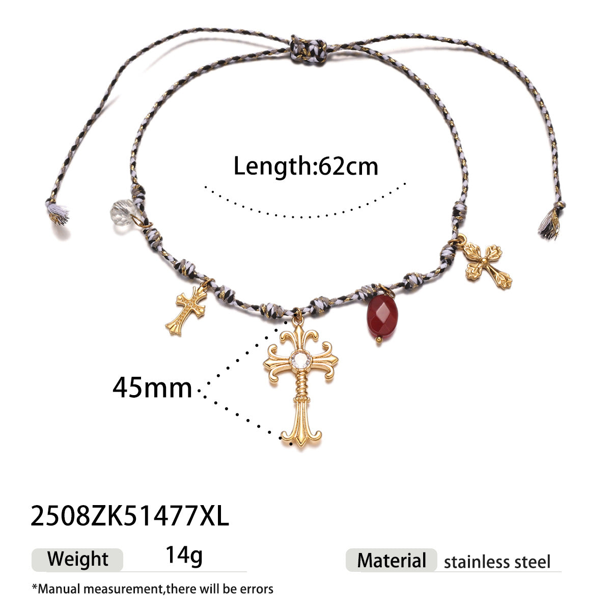 Byzantine Cross Amulet – Necklace of Faith, Passion, and Eternal Light
