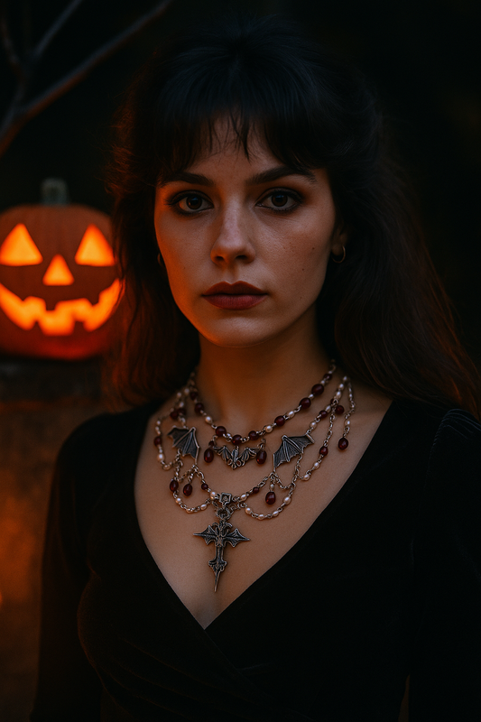 Gothic Nocturne Necklace – Halloween Limited Edition of Darkness and Elegance