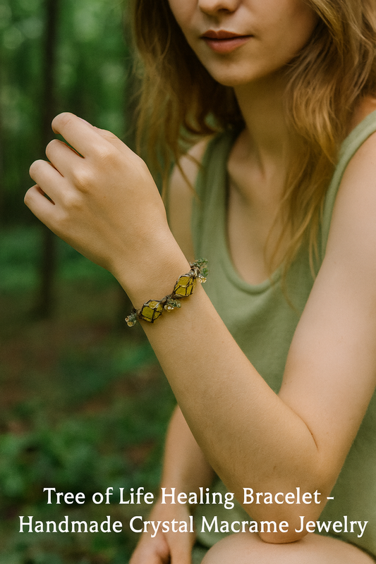 Tree of Life Healing Bracelet – Handmade Crystal Jewelry